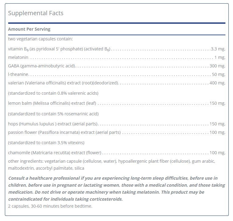 Best-Rest Formula 120 capsules by Pure Encapsulations