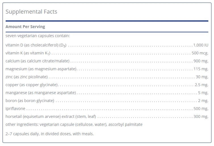 +CAL+ with Ipriflavone 351s by Pure Encapsulations