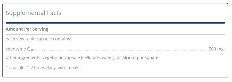 CoQ10 500mg by Pure Encapasulations