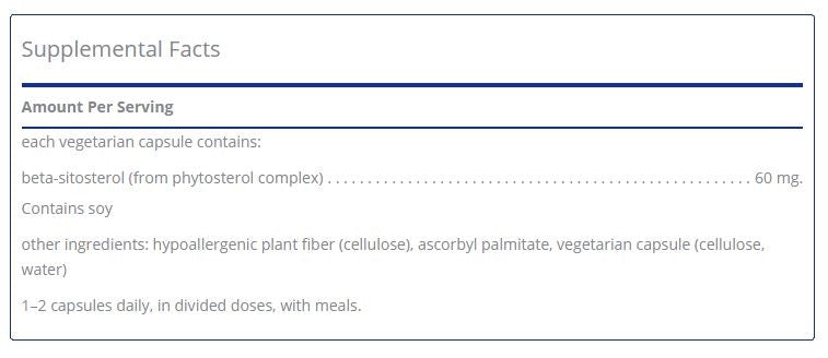 Beta-Sitosterol 270 capsules by Pure Encapsulations