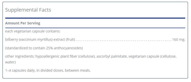 Bilberry by Pure Encapsulations