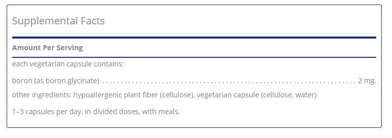Boron (glycinate) by Pure Encapsulations