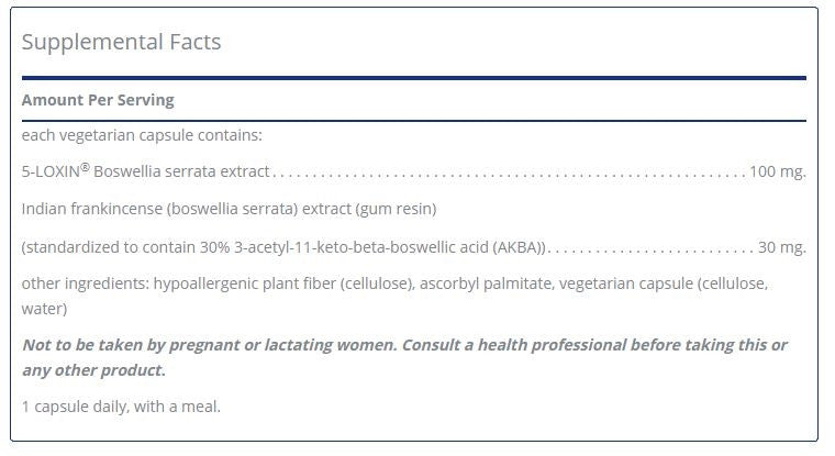 Boswellia AKBA 120 capsules by Pure Encapsulations