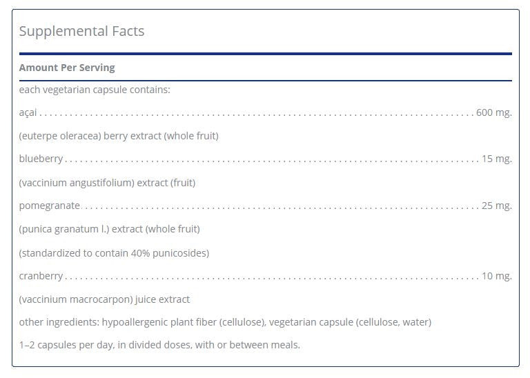 Acai 600 by Pure Encapsulations