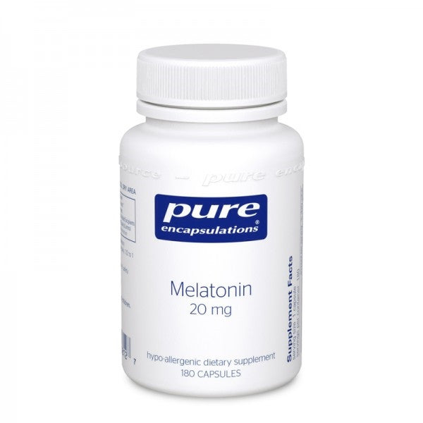 Melatonin 20mg 180 capsules by Pure Encapsulations