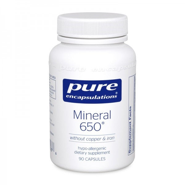Mineral 650 without copper and iron by Pure Encapsulations