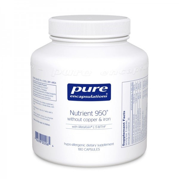 Nutrient 950 without copper and iron by Pure Encapsulations (90 Capsules)