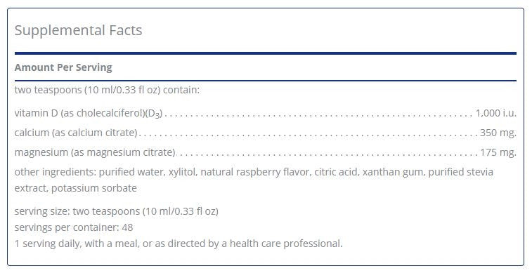 Cal/Mag/D Liquid by Pure Encapsulations