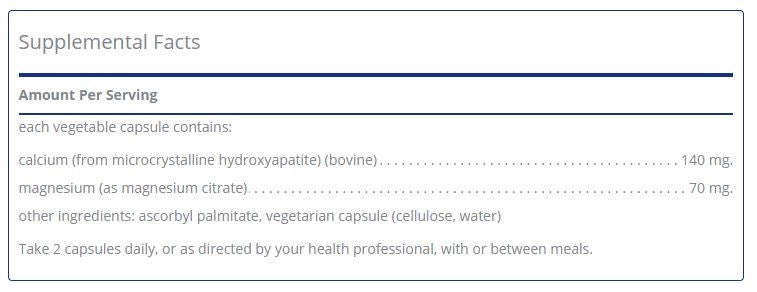 Calcium (MCHA) with Magnesium  by Pure Encapsulations
