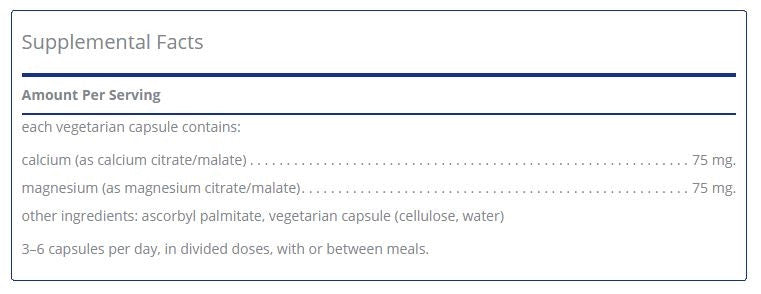 Calcium Magnesium (citrate/malate) by Pure Encapsulations