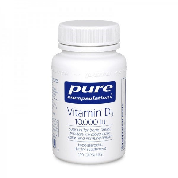 Vitamin D3 10,000 IU by Pure Encapsulations (60 Capsules)