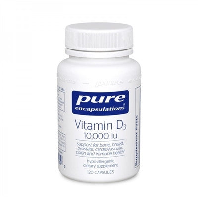 Vitamin D3 10,000 IU by Pure Encapsulations (120 Capsules)