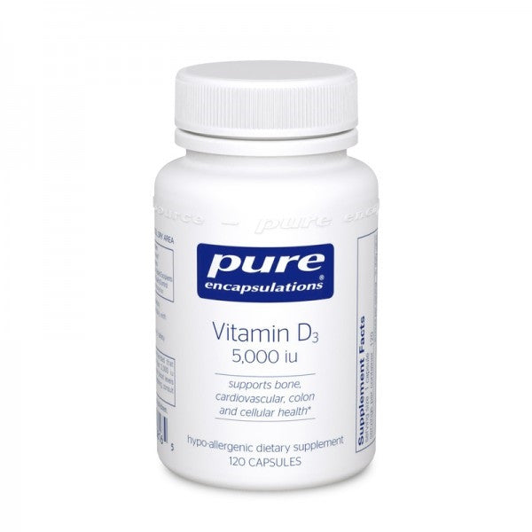 Vitamin D3 5,000 iu by Pure Encapsulations (60 Capulsules)