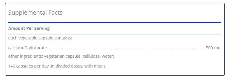 Calcium-D-Glucarate 120 capsules by Pure Encapsulations
