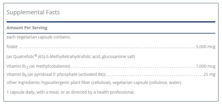 Folate 5000 Plus by Pure Encapsulations