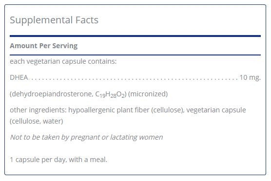 DHEA 10mg 180 capsules  by Pure Encapsulations