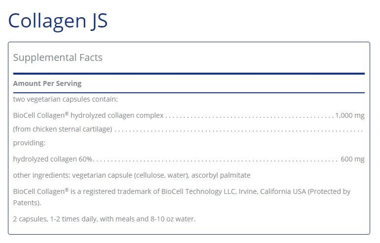 Collagen JS 60 capsules  by Pure Encapsulations