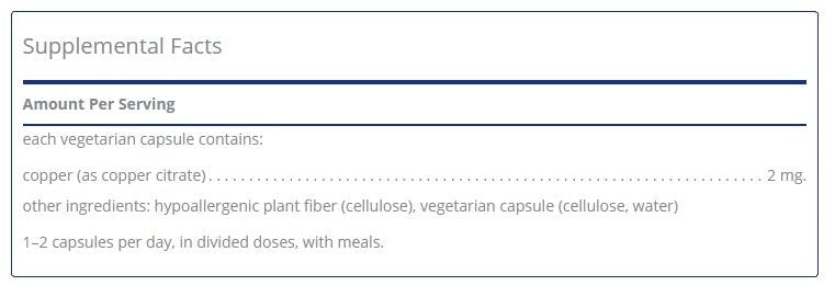 Copper (citrate) by Pure Encapsulations