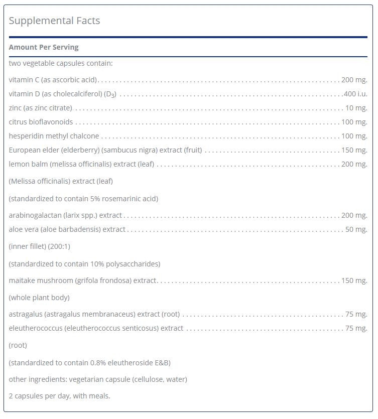 Daily Immune 120 capsules by Pure Encapsulations