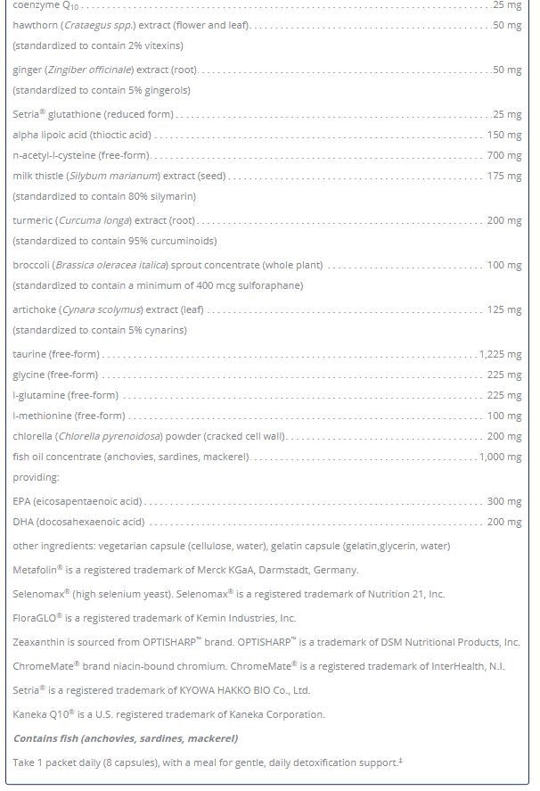 Detox Pure Pack 30Ct by Pure Encapsulations