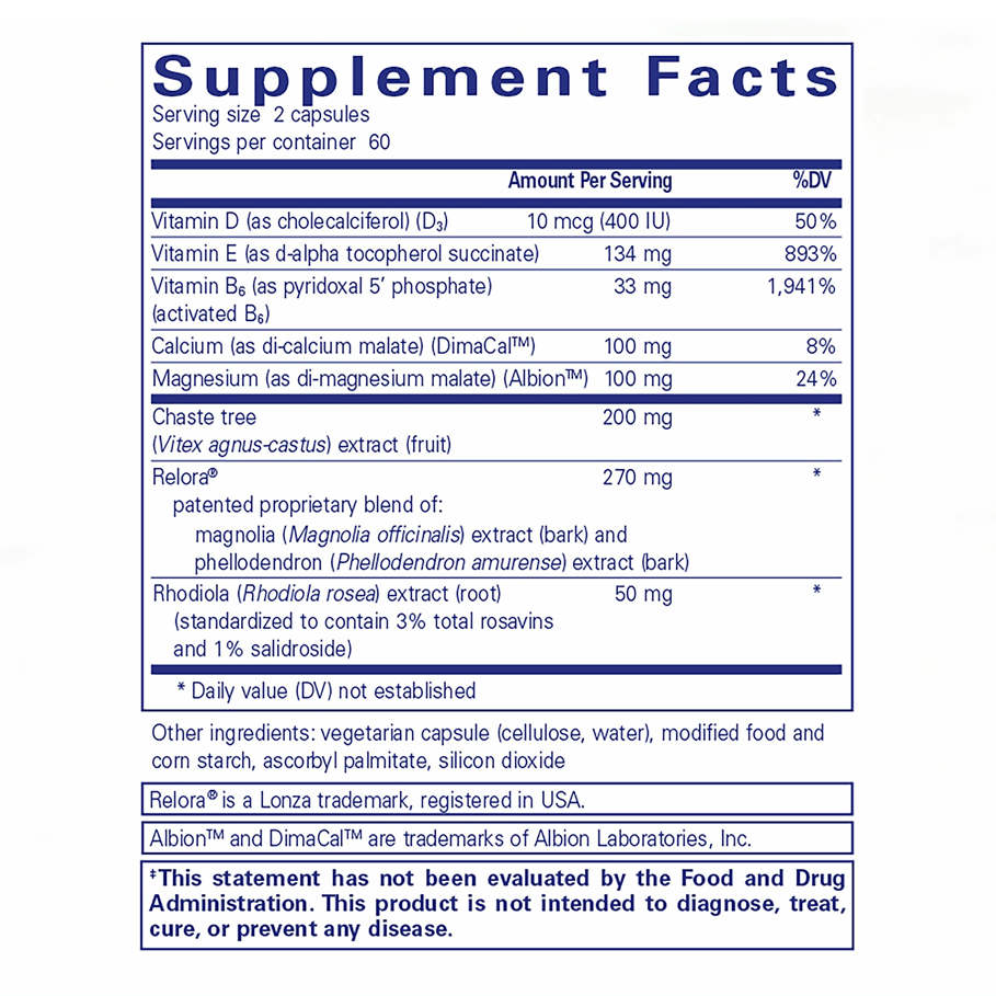 PMS Essentials (Formerly ProSoothe II) by Pure Encapsulations (120 Capsules)