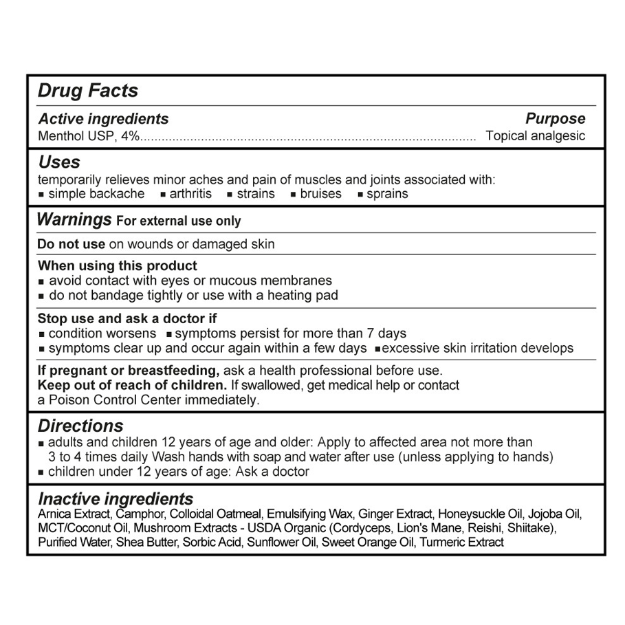 Pain Relief Cream 200g by Myco Clinic Bioceutical Mushrooms