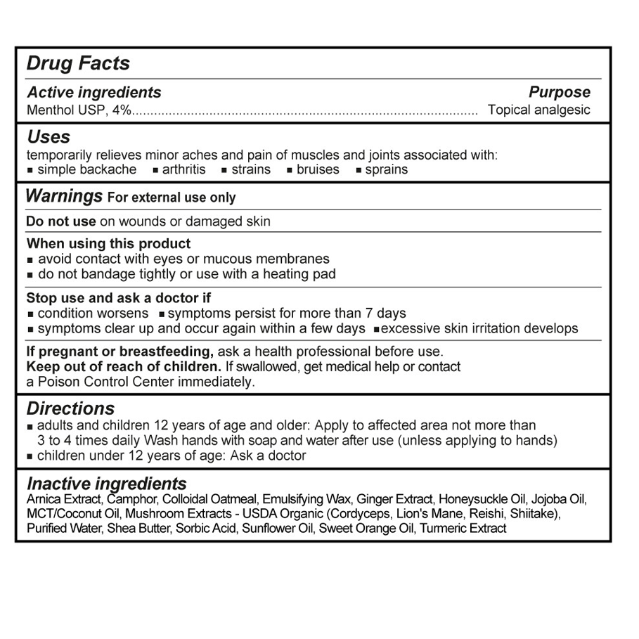 Pain Relief Cream 50g by Myco Clinic Bioceutical Mushrooms