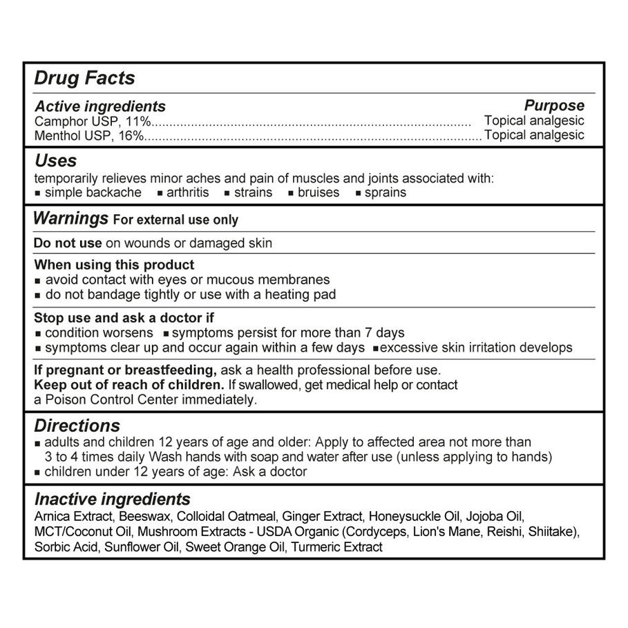 Pain Relief Ointment 50g by Myco Clinic Bioceutical Mushrooms