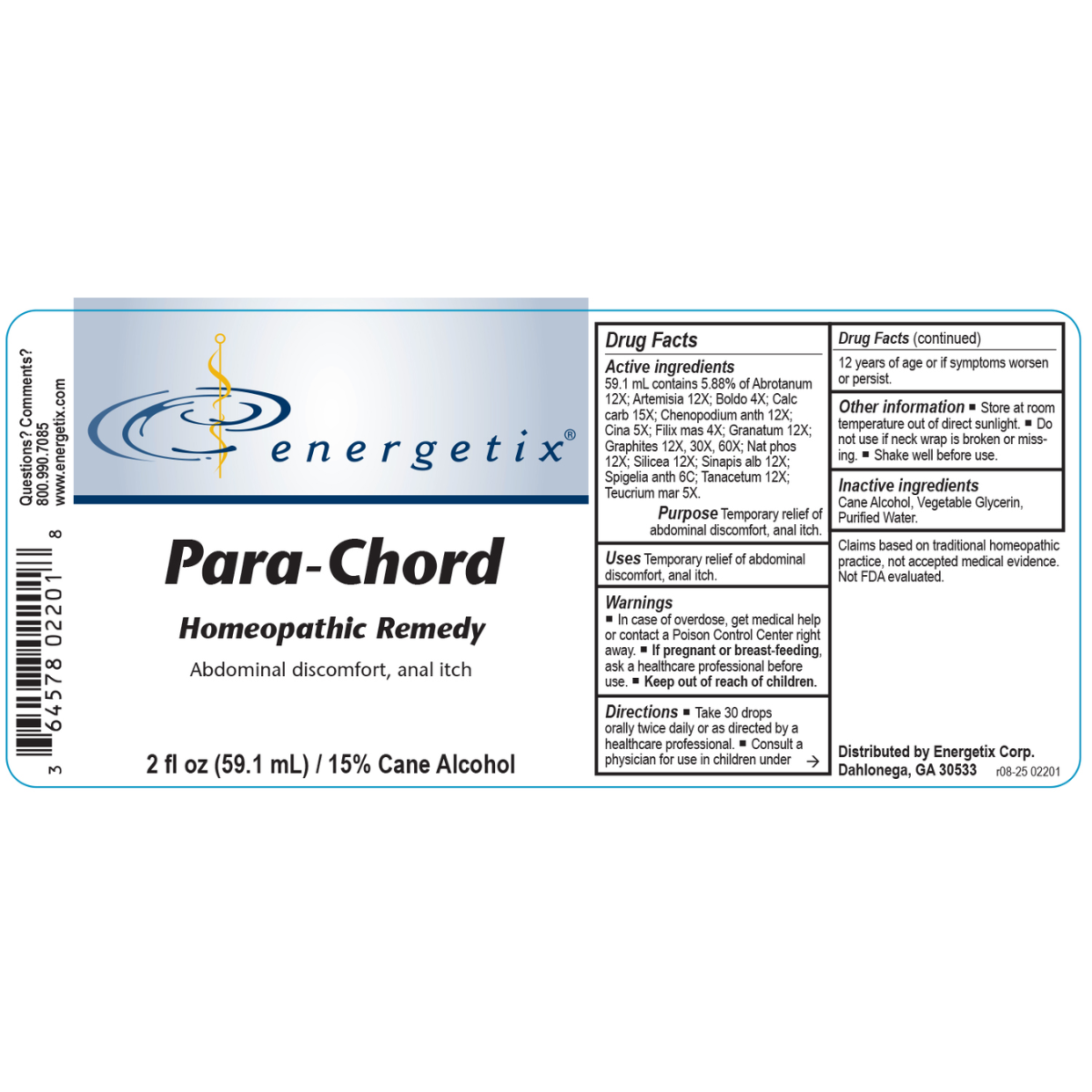 Para-Chord is a combination homeopathic formula for symptoms related to the presence of worms, specifically helminth parasites such as round worms, pin worms, thread worms, tape worms and flukes. 