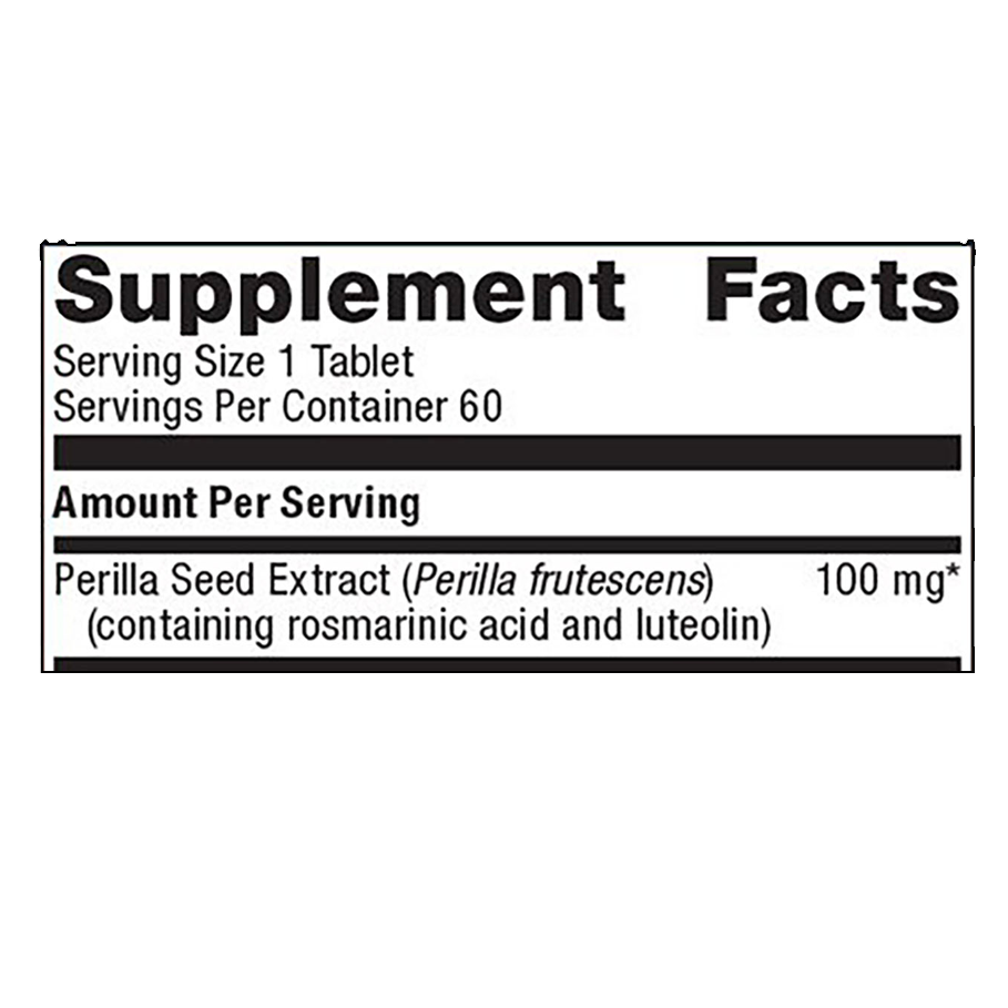 Perimine by Metagenics Ingredients Label