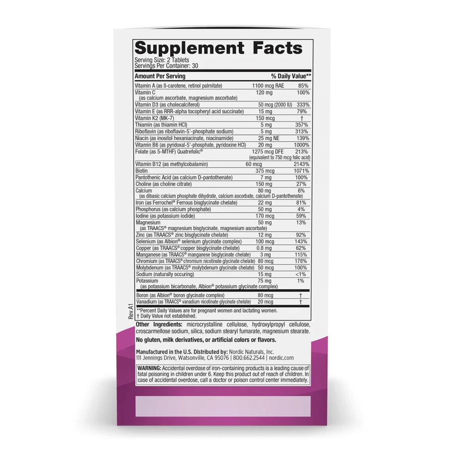 Prenatal Multivitamin by Nordic Naturals