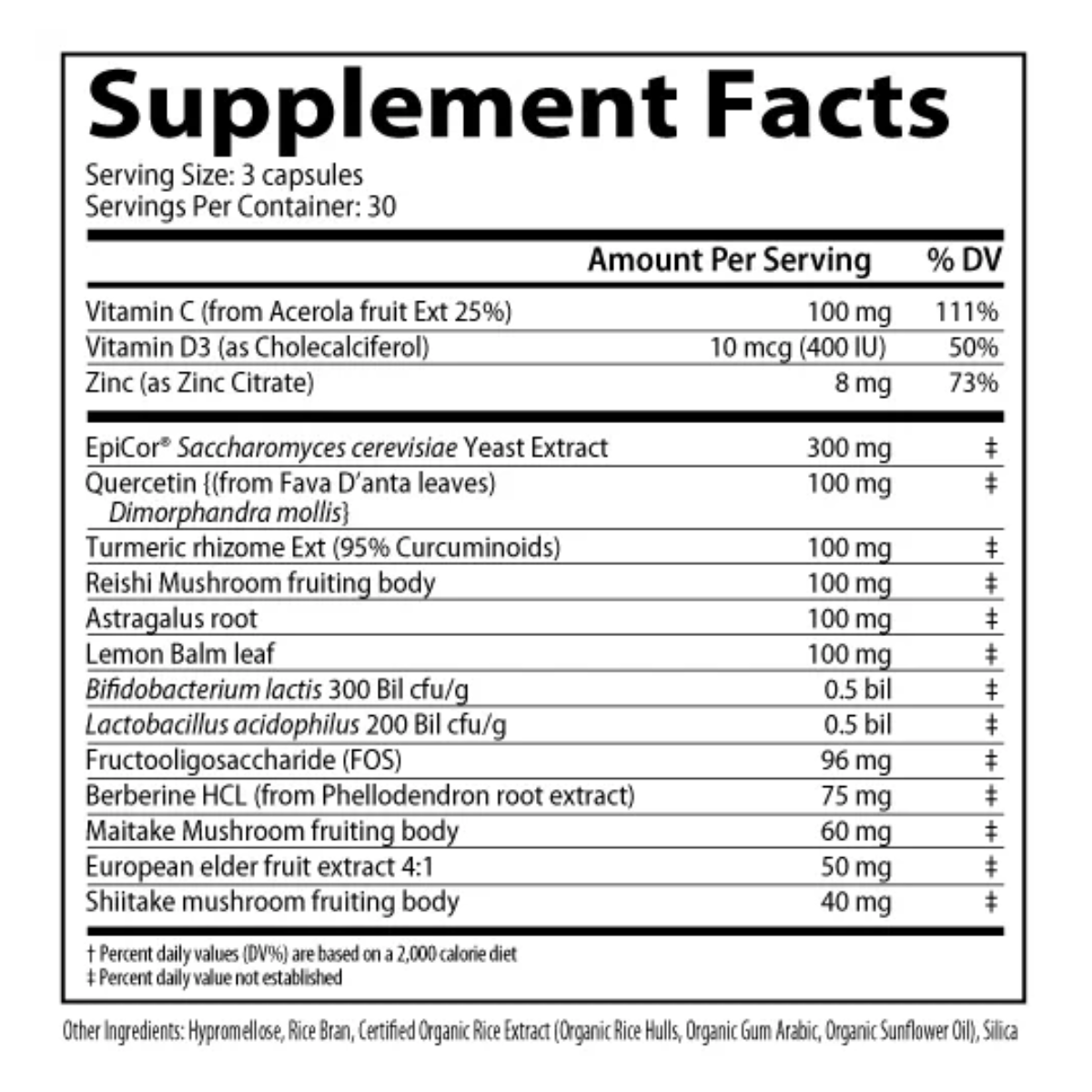 ProDefense is the ultimate immune and daily wellness formula featuring mushroom extracts, immune supporting phenolics, herbs, probiotics, and prebiotics.