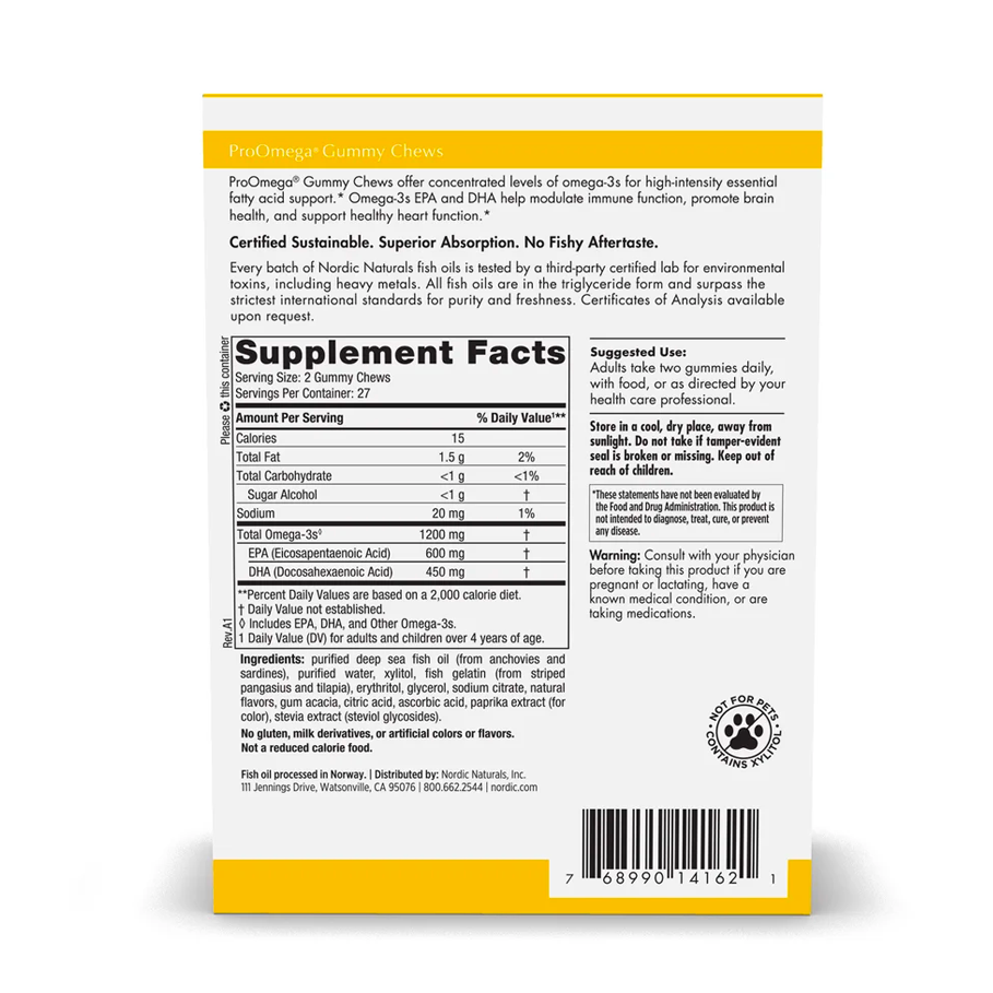 ProOmega Gummy Chews by Nordic Naturals