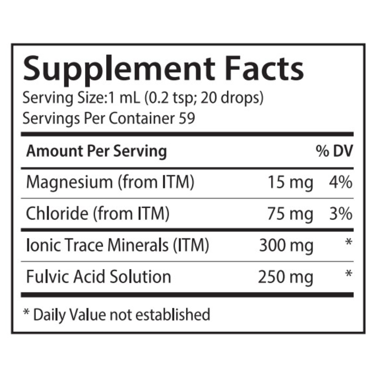 Quantum Hydration by DesBio with ionic trace minerals and fulvic acid for cellular hydration support.
