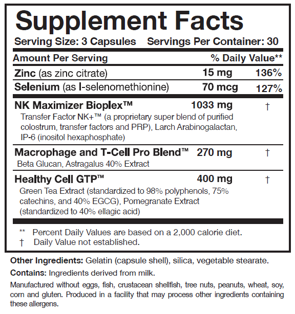 Transfer Factor Multi-Immune (Mushroom-free) by Researched Nutritionals