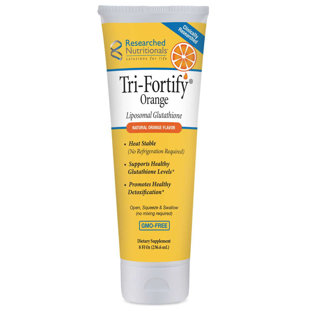 Tri-Fortify Orange 8oz Tube by Researched Nutritionals