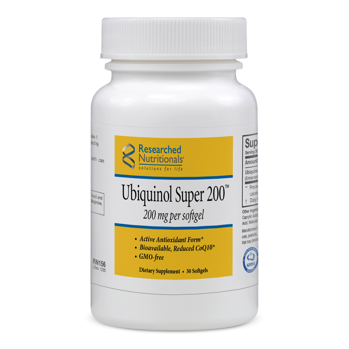 Ubiquinol Super 200 by Researched Nutritionals