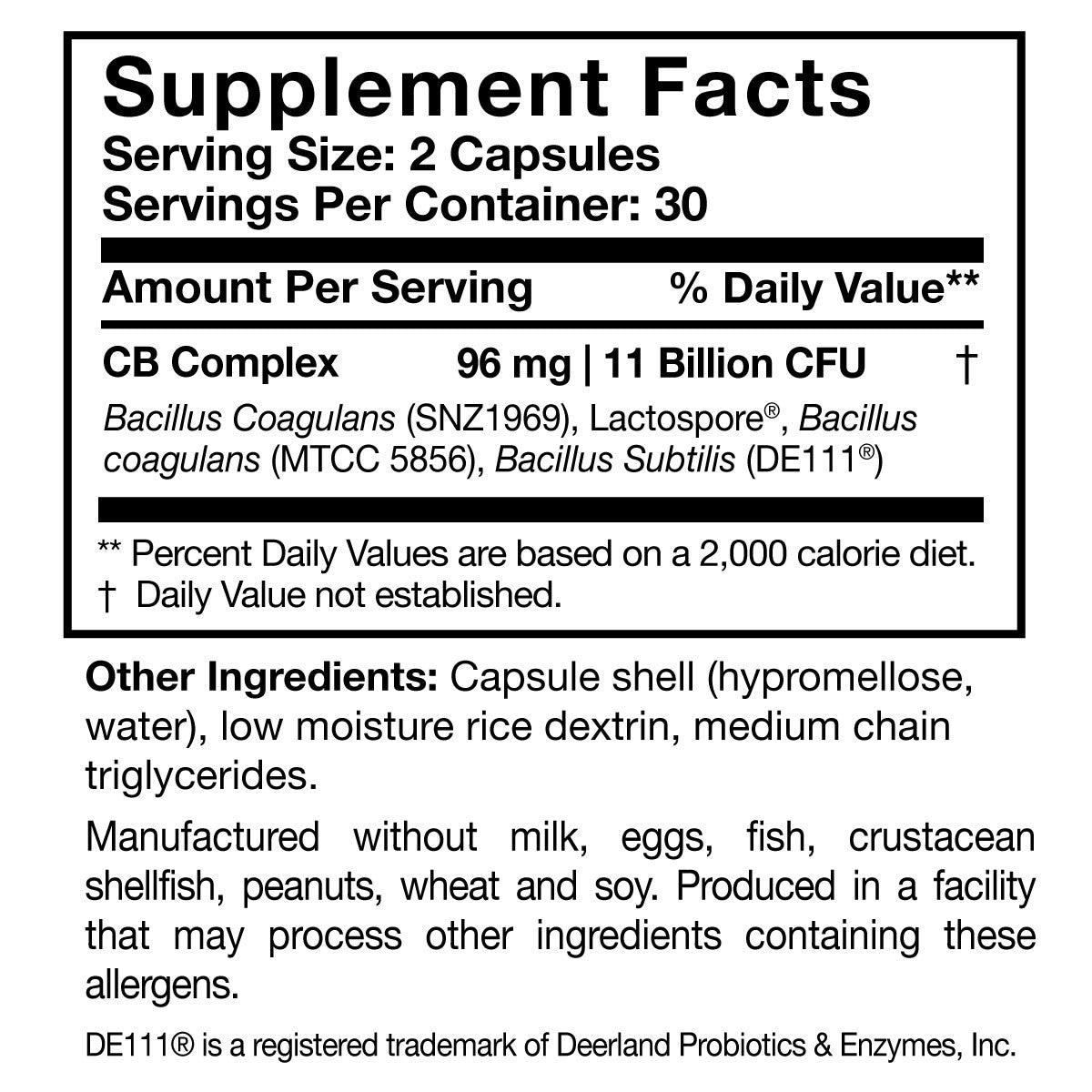 CoreBiotic Sensitive (no prebiotic) by Researched Nutritionals