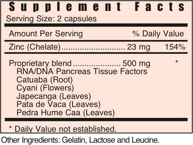 P - Pancreas by Systemic Formulas