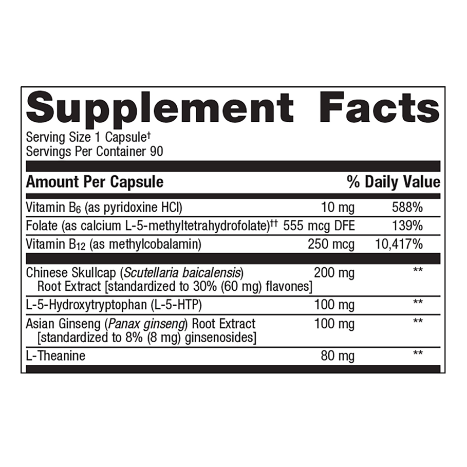 SeroSyn by Metagenics Ingredients Label