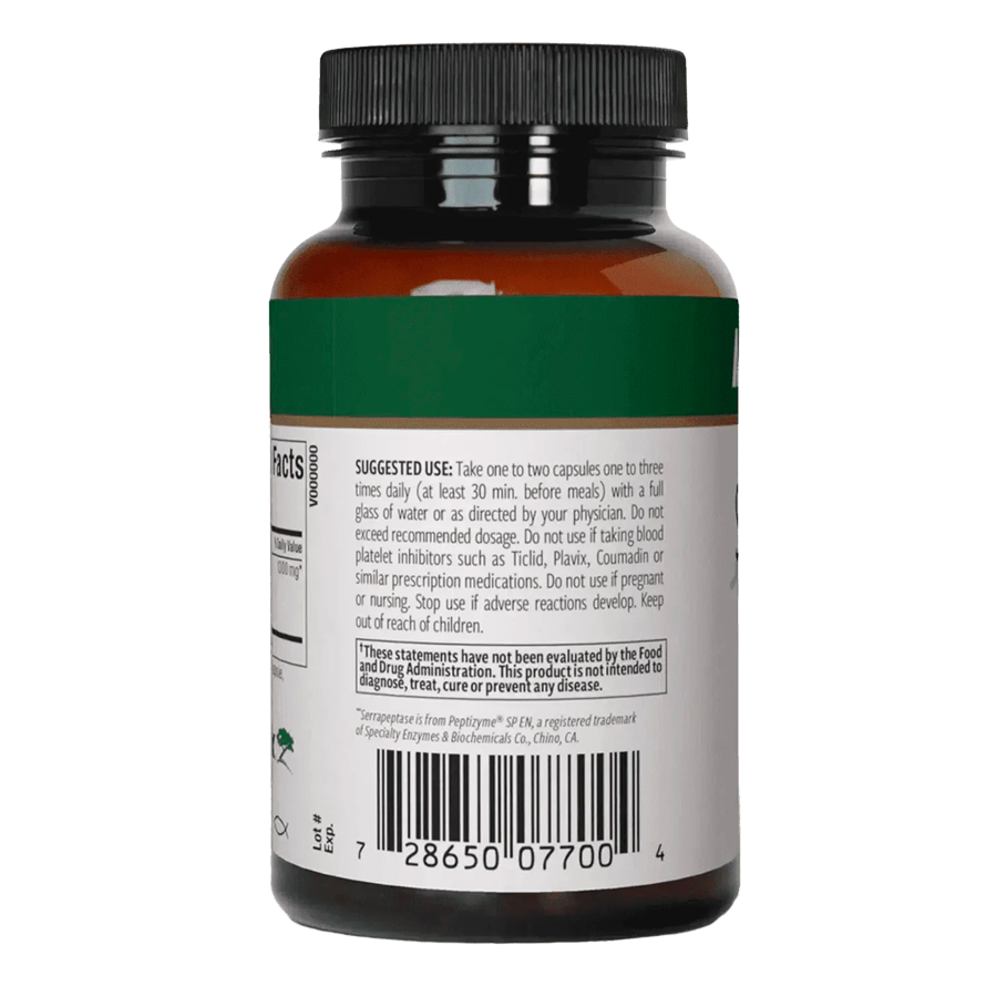 Serrapeptase 120 Vegetable Capsules by NutraMedix