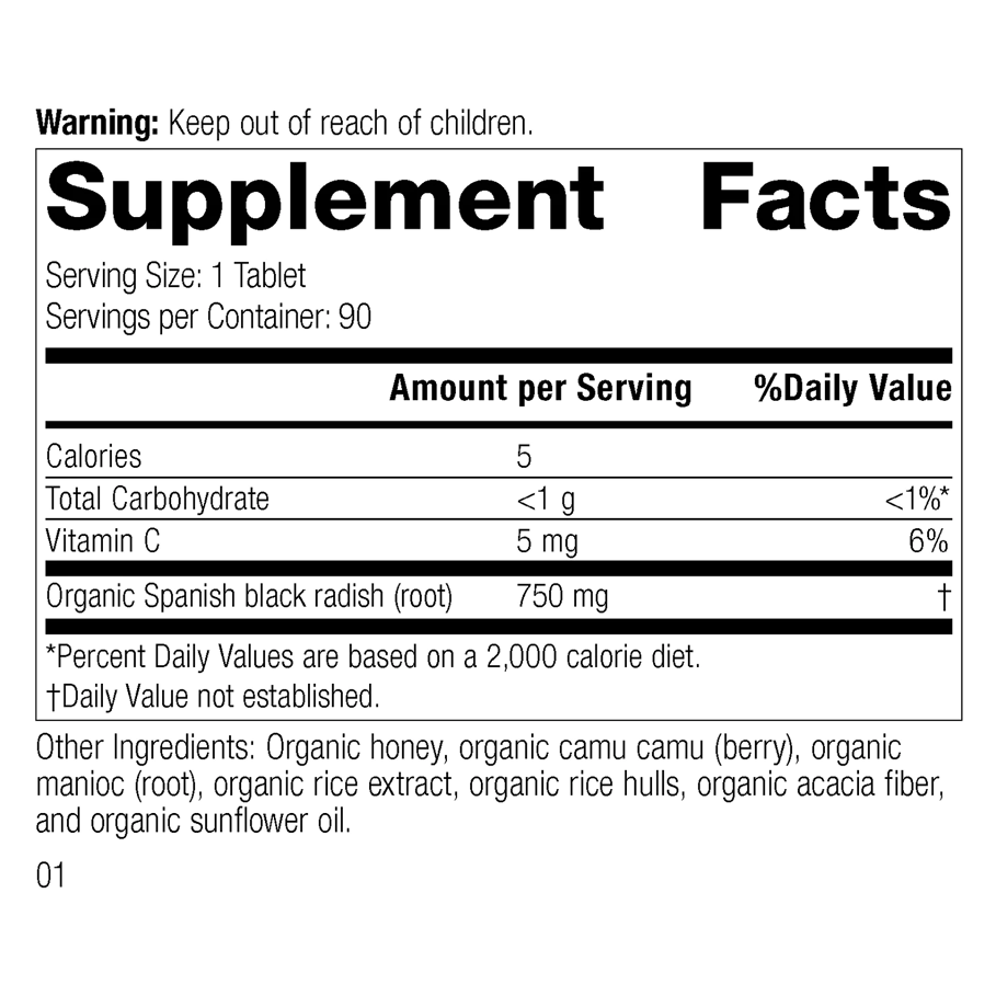 Spanish Black Radish (90 tablets) by Standard Process