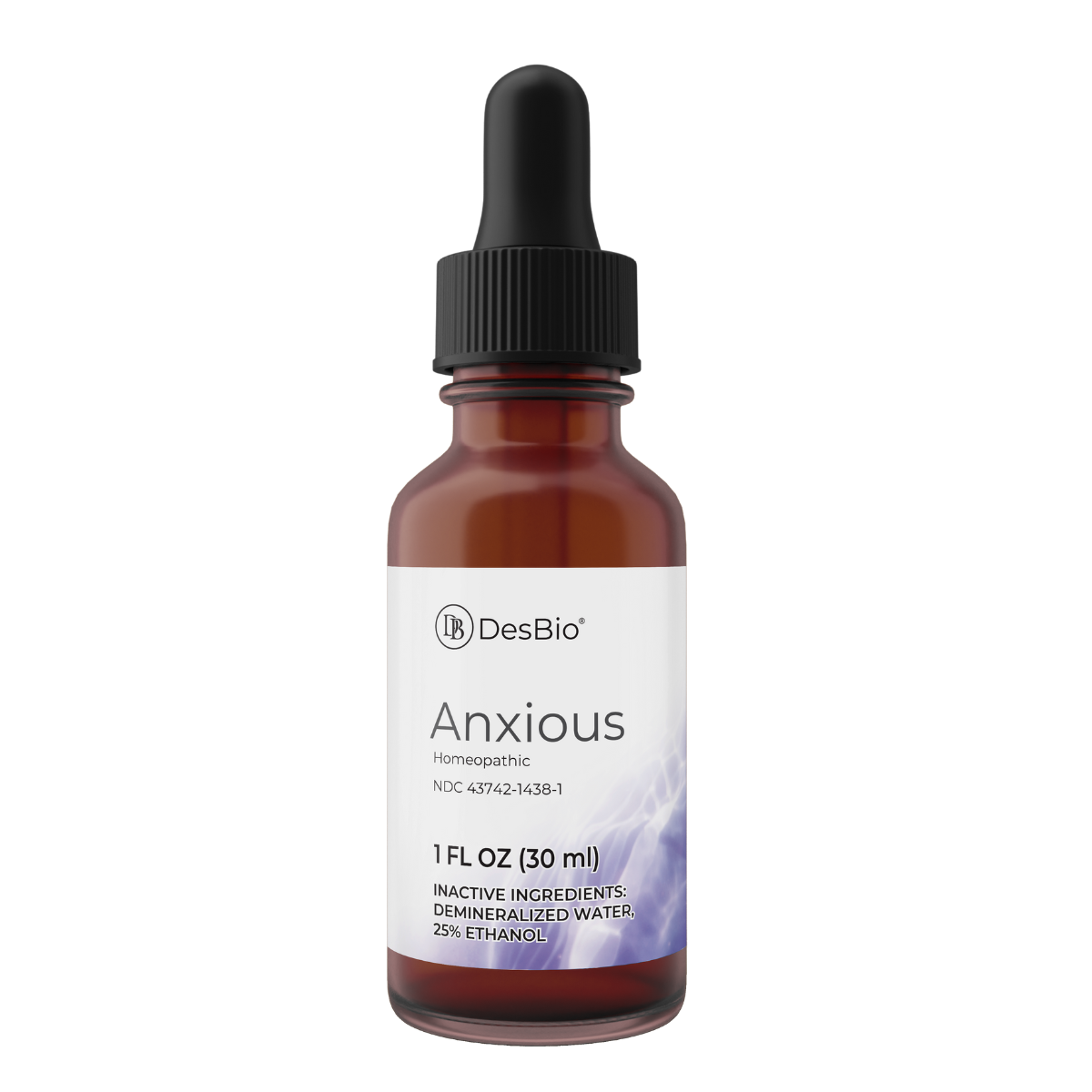 AnXious by DesBio, emotional support, emotions, temporary relief of the symptoms related to stress including mild anxiety, worry, feeling overwhelmed, mild fear, moodiness and difficulty concentrating, anxiousness