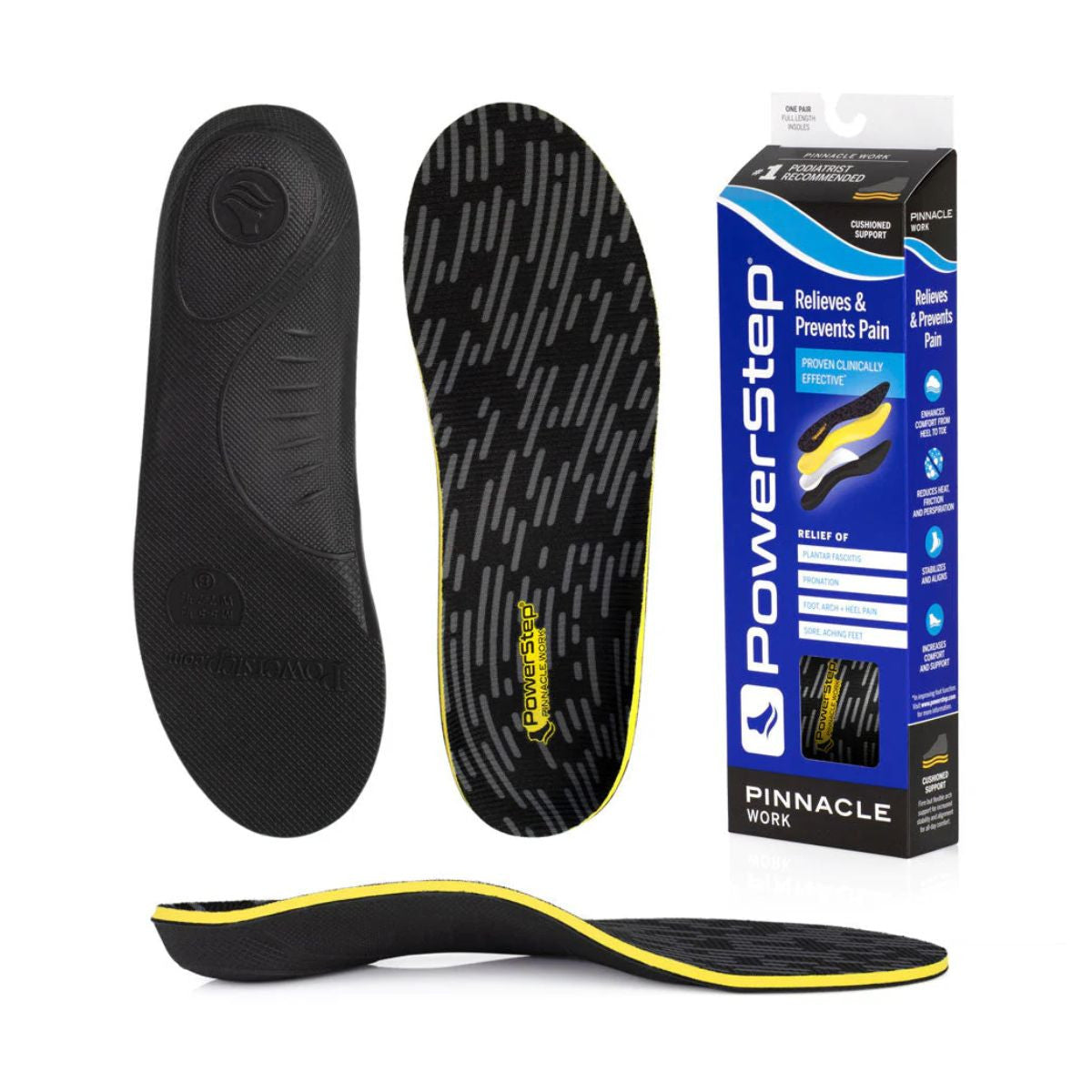 Pinnacle Work Insoles (Formerly ErgoShield Ergo Arch Insoles) by Powerstep