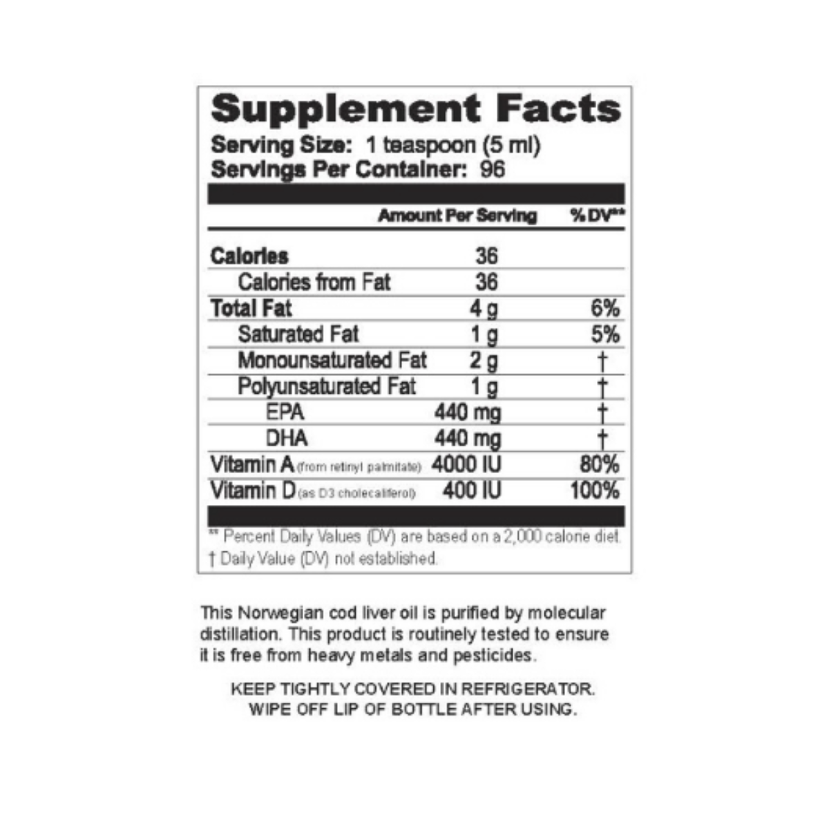 Cod Liver Oil by Sonne's Products