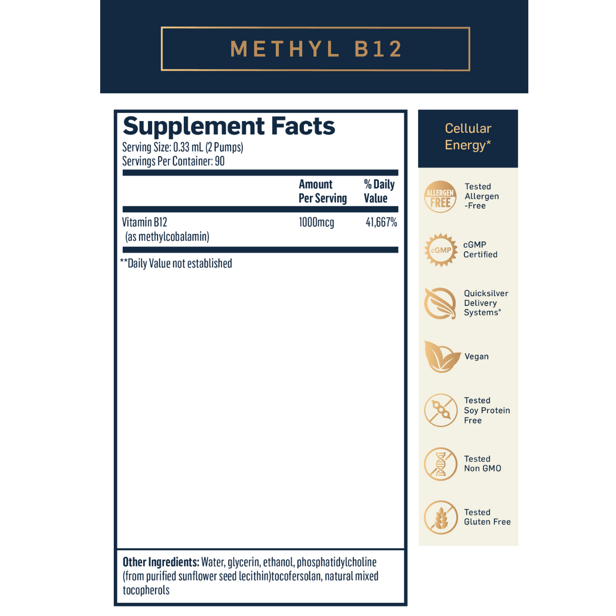 Methyl B-12 by Quicksilver Scientific