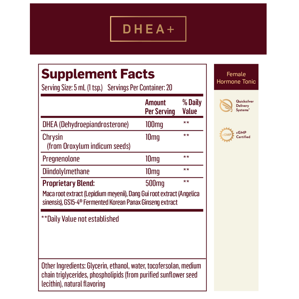 DHEA + by Quicksilver Scientific