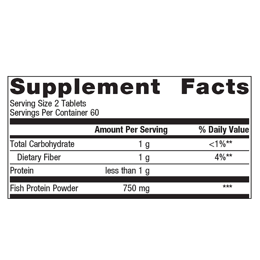 Vasotensin by Metagenics Ingredients Label