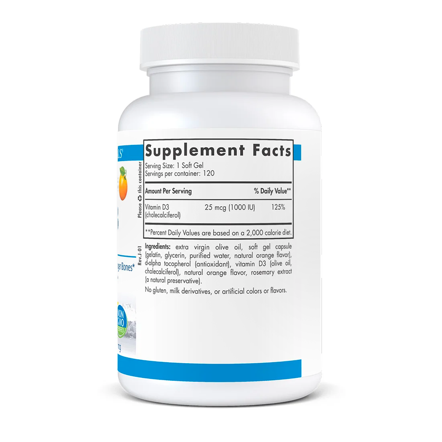 Vitamin D3 1000 IU by Nordic Naturals