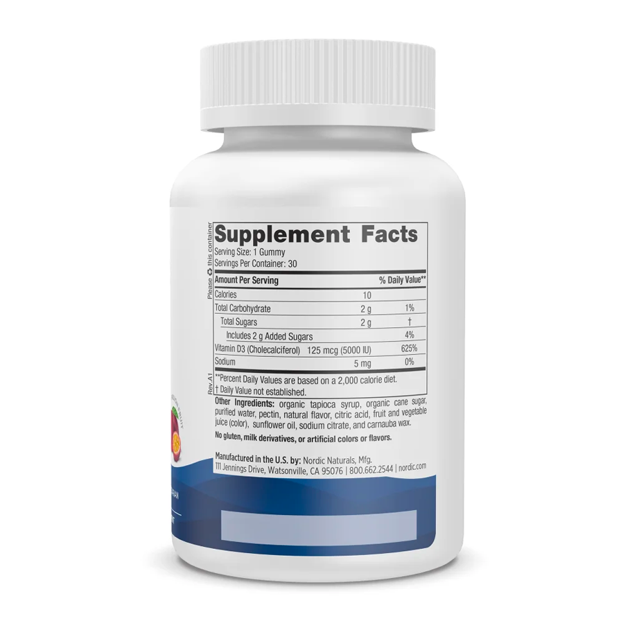 Vitamin D3 5000 Gummies by Nordic Naturals